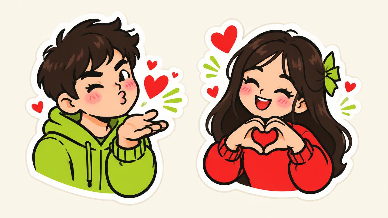 Love and Couple Stickers for WhatsApp