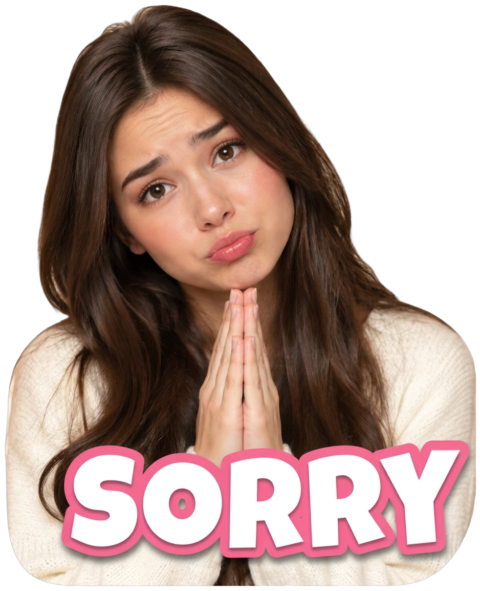 SORRY sticker